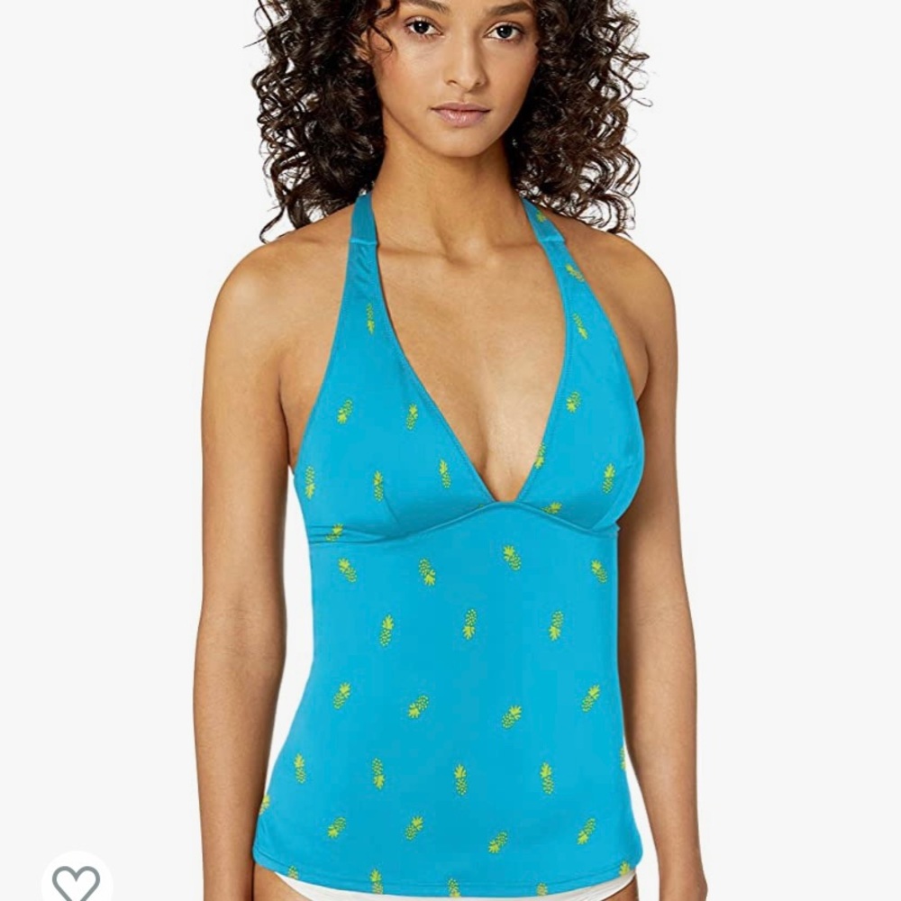 Pineapple print tankini top NWT | Amazon Essentials